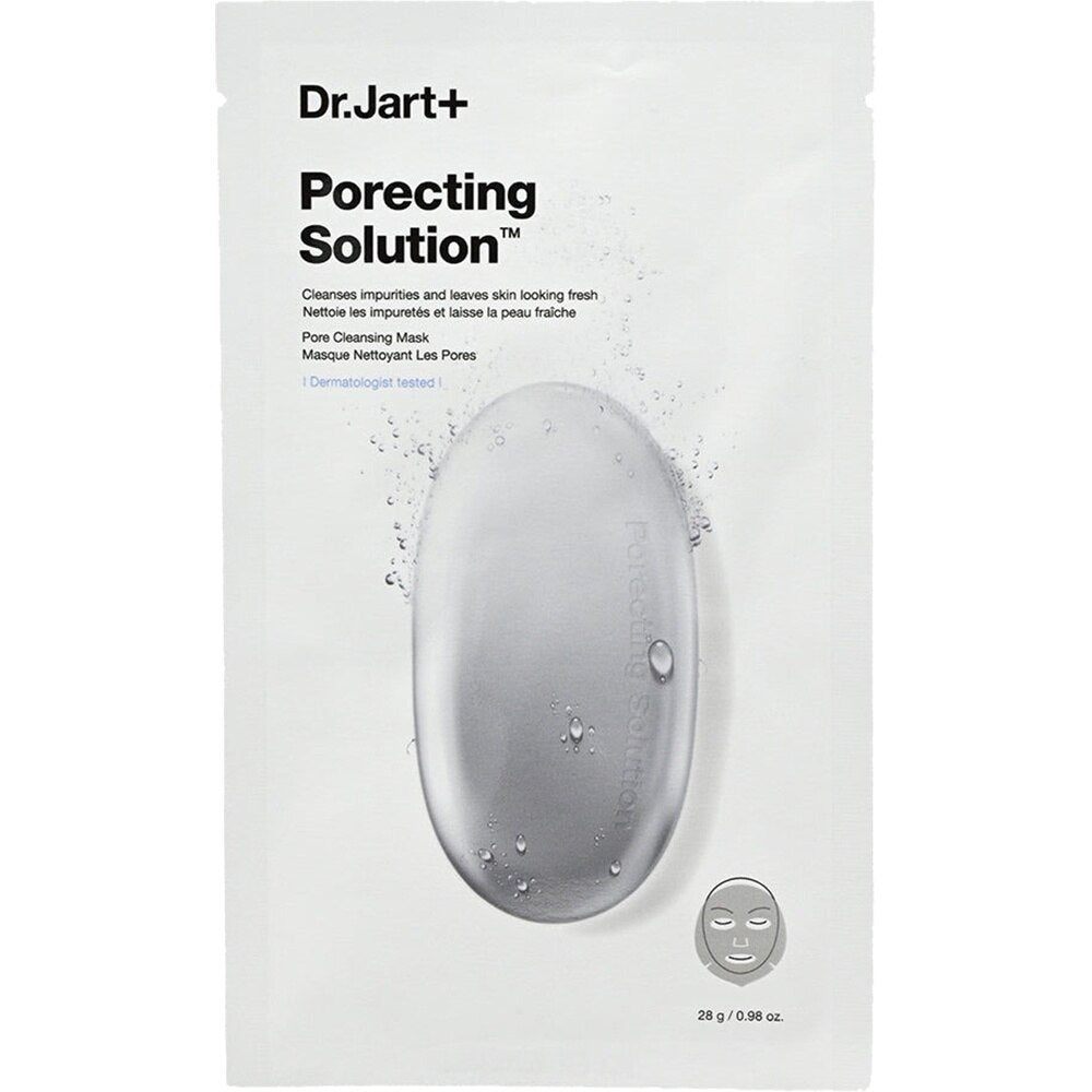 Dr. Jart+ Dermask Porecting Solution Cleansing Mask 28 г – почистваща маска с активен въглен.